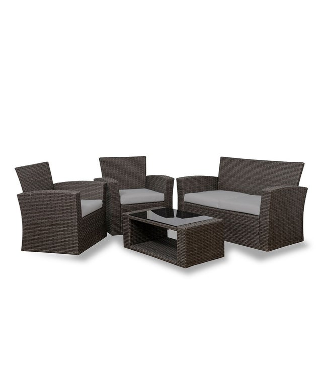 Westin Furniture 4-Piece Conversation Sofa Set with Cushions