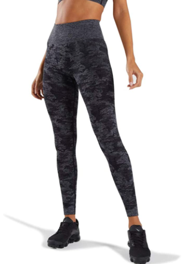 WodoWei High Waisted Camo Seamless Leggings