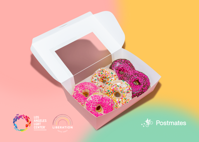 Postmates + LA LGBT Center Cooper Pride Donuts