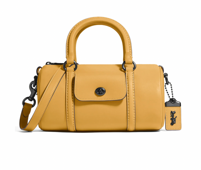 Coach Leather Barrel Bag