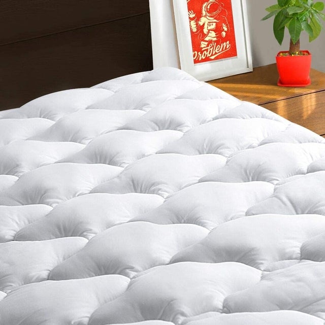 Texartist Cotton Pillow Top Cooling Mattress Topper