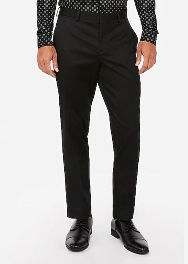 Slim Cotton-Blend Non-Iron Dress Pant