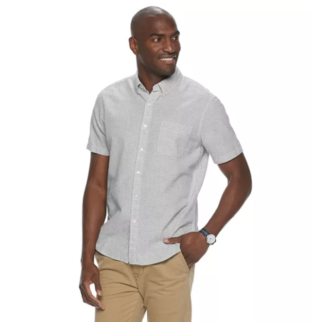 Men's Sonoma Goods For Life® Textured Button-Down Shirt