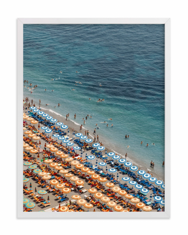 Open Art Print Positano Beach Aerial 