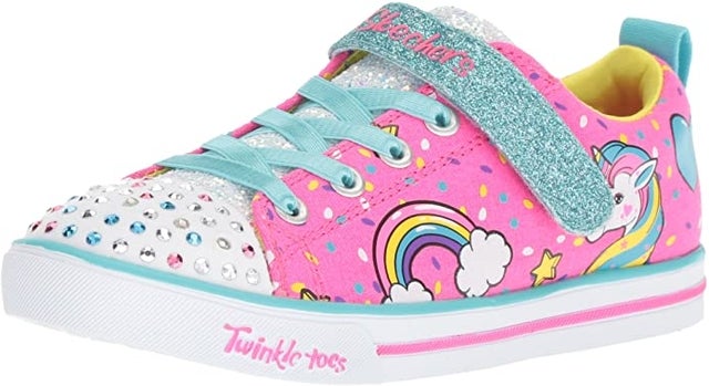 Skechers Unisex-Child Sparkle Lite-Unicorn Craze Sneaker