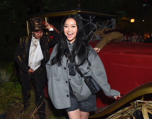 Lana Condor at knotts scary farm