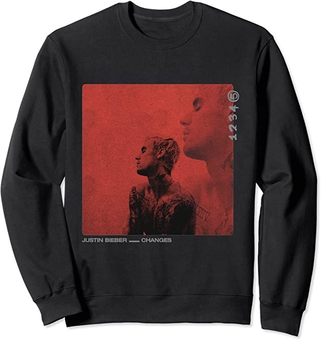 Justin Bieber Red Cover Sweatshirt