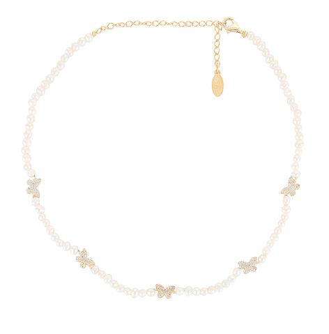 Adina's Jewels Butterfly Pearl Choker