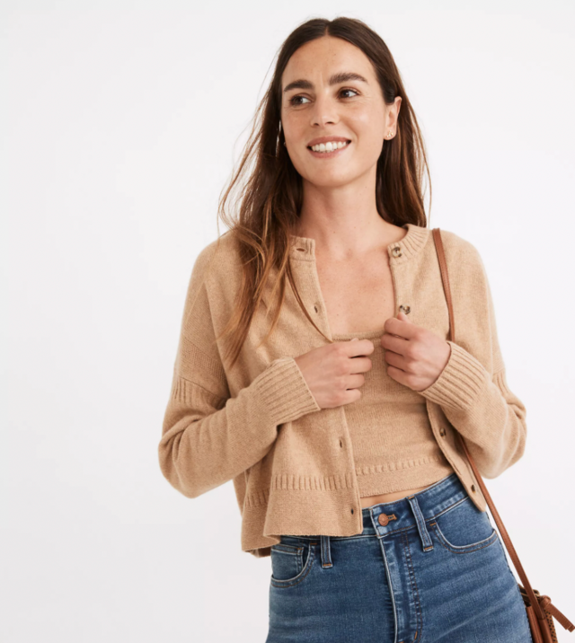 Clemence Cropped Cardigan Sweater