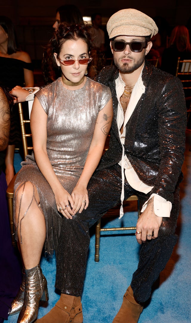 Bethany C. Meyers and Nico Tortorella at nyfw