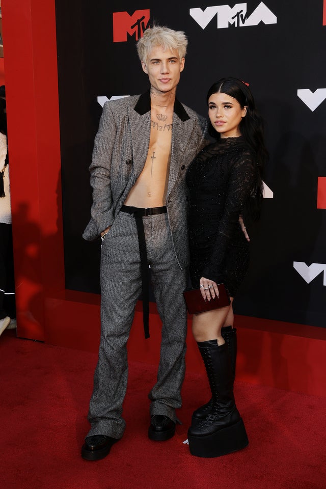 Jaden Hossler and Nessa at 2021 mtv vmas