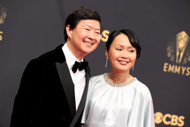 Ken Jeong and Tran Jeong at 2021 emmys