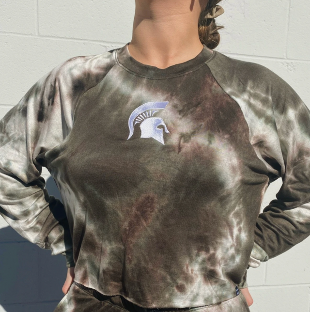 MTO Michigan State Tie Dye Dreams Top