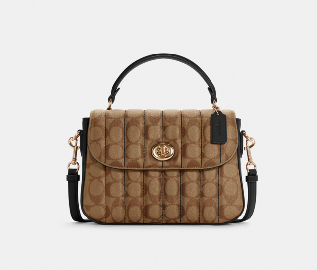 Marlie Top Handle Satchel In Signature Canvas With Quilting