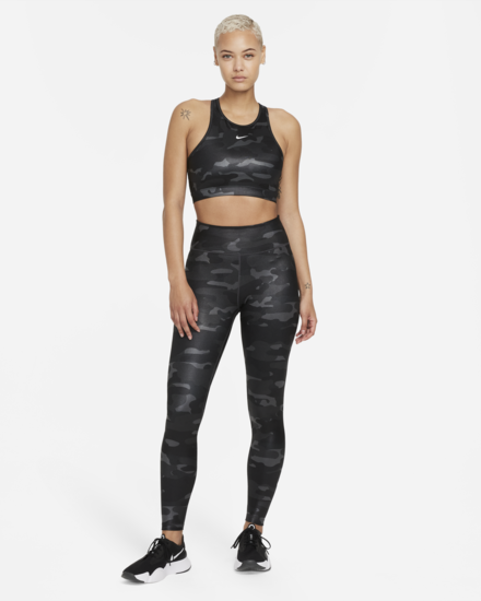 Dri-FIT Swoosh Medium-Support Sports Bra & Mid-Rise Camo Leggings