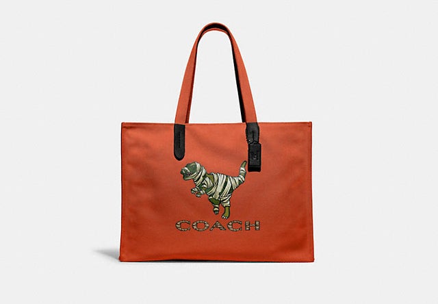 100 Percent Recycled Tote 42 With Mummified Rexy