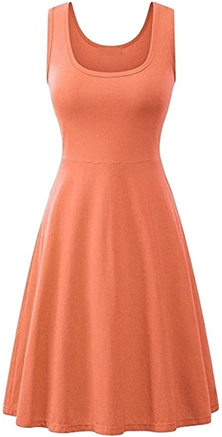 Sleeveless A-line swing dress