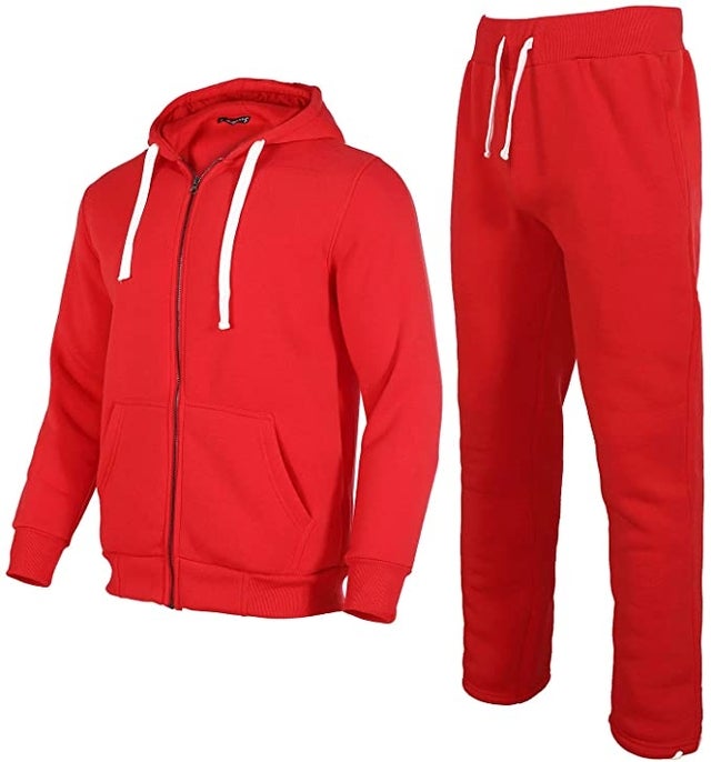 Men’s red tracksuit