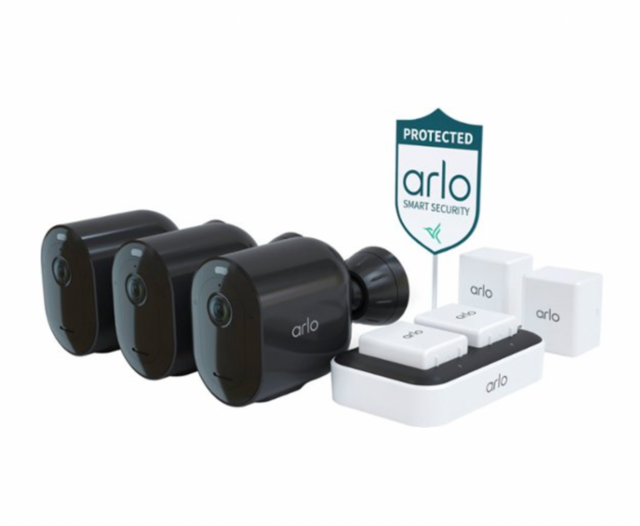 Arlo Pro 4 Spotlight Camera Security Bundle