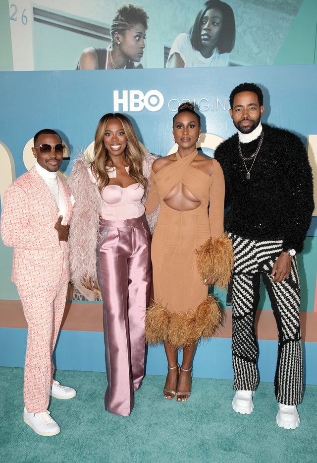 Prentice Penny, Yvonne Orji, Issa Rae, and Jay Ellis