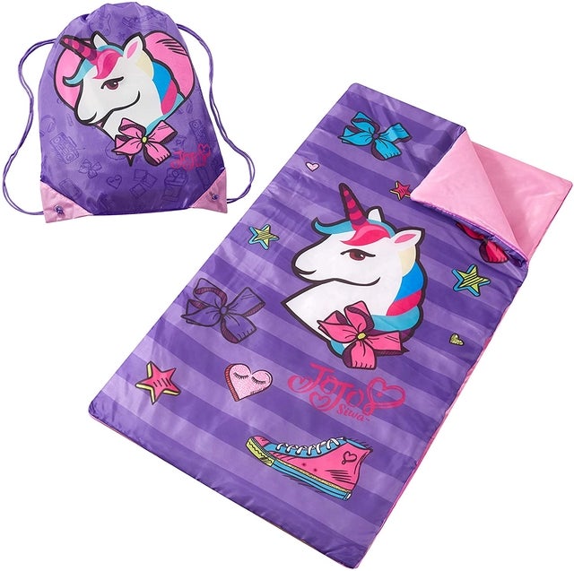 Idea Nuova Nickelodeon Jojo Siwa Sling Bag and Cozy Lightweight Sleeping Bag