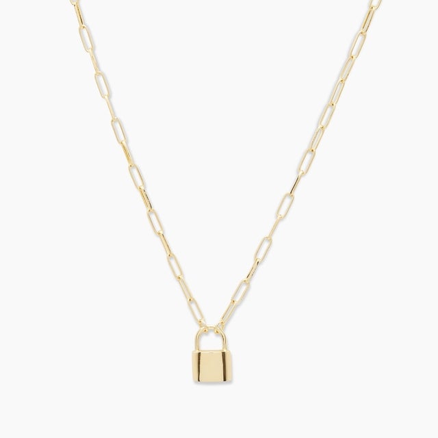 Kara Padlock Charm Necklace