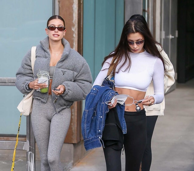 Hailey Bieber and Bella Hadid 