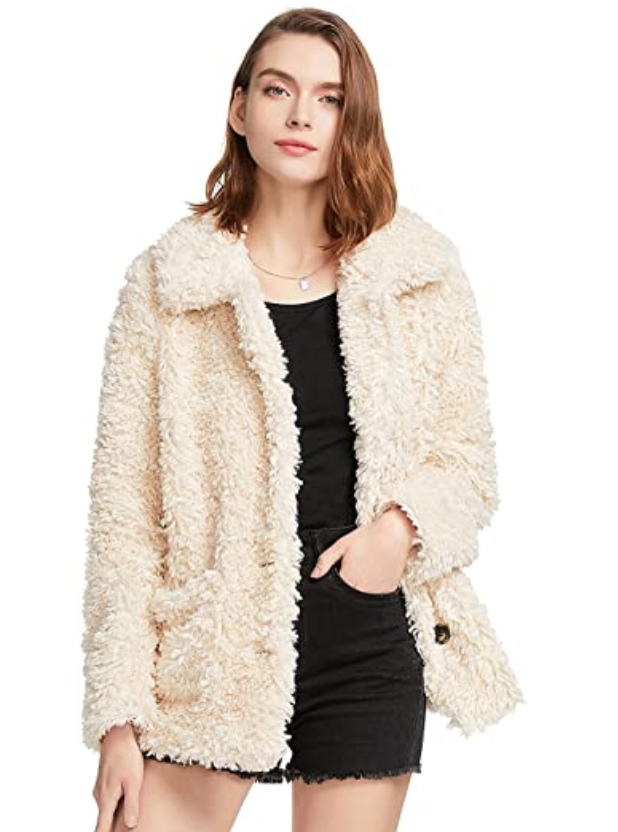 Rabbit Tree Faux Fur Teddy Coat 