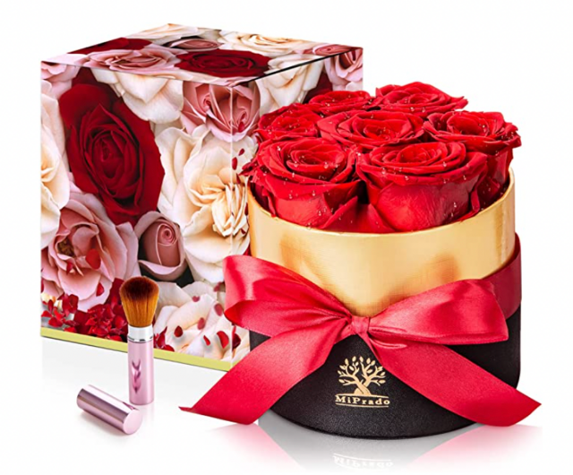 3-in-1 Forever Red Roses Flower Box