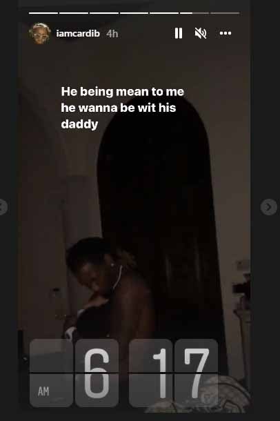 Offset is doting dad in sweet snaps with his, Cardi B's blended family