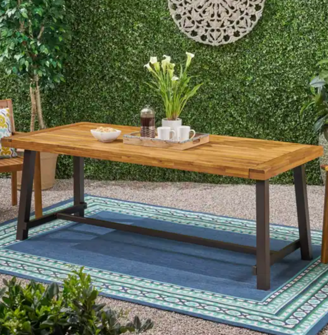 Christopher Knight Home Carlisle Outdoor Wooden Dining Table
