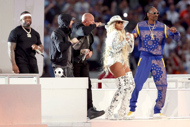 Mary J. Blige Brings the Drama As Kendrick Lamar Pays Homage to L.A. During  Super Bowl Halftime Show