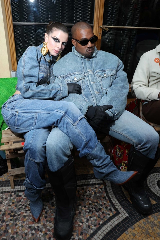 Kanye West and Julia Fox