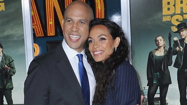 Cory Booker and Rosario Dawson