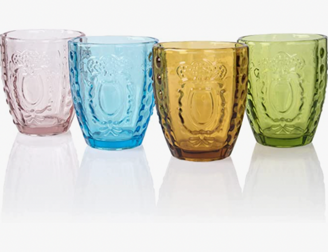 Le Cadeaux Ice Tea Glasses-Blue – Honeysuckle Rose Boutique