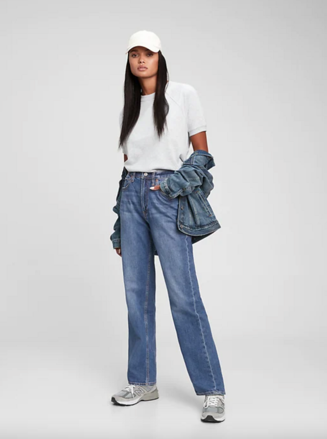 High Rise '90s Loose Jeans in Organic Cotton with Washwell