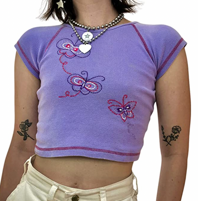 Y2K E-Girl Butterfly Fashion Top