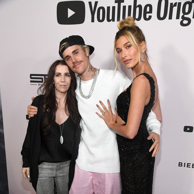 Pattie Mallette, Justin Bieber and Hailey Rhode Bieber