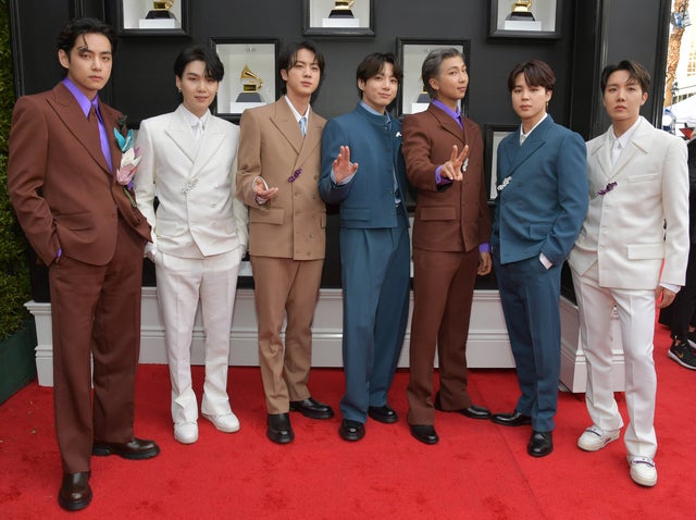 BTS GRAMMYs 2022