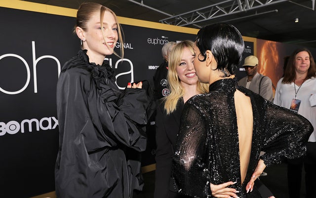 Hunter Schafer, Sydney Sweeney and Alexa Demie attend the HBO Max FYC event for "Euphoria" at Academy Museum of Motion Pictures on April 20, 2022 in Los Angeles, California.