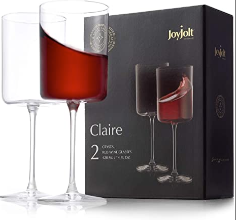 JoyJolt Red Wine Glasses