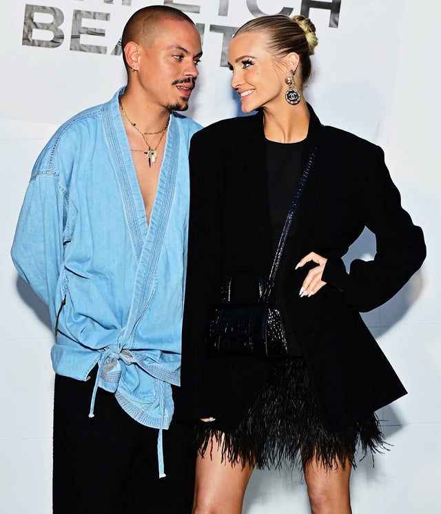 Evan Ross and Ashlee Simpson