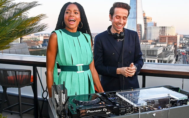 Naomie Harris and Nick Grimshaw