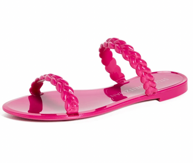 Stuart Weitzman Braida Sawyer Jelly Sandals