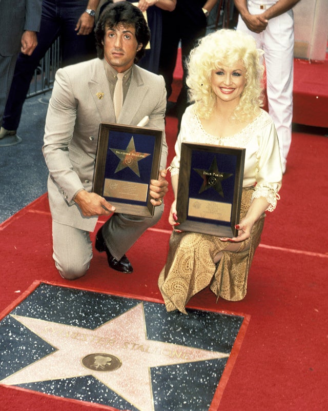 Sylvester Stallone and Dolly Parton