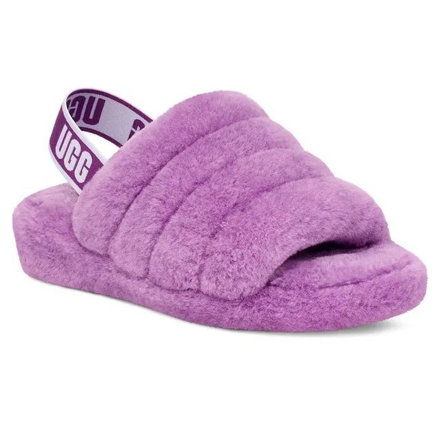 Ugg Fluff Yeah Genuine Shearling Slingback Sandal