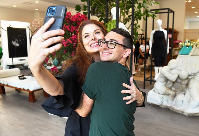 Debra Messing and Christian Siriano 