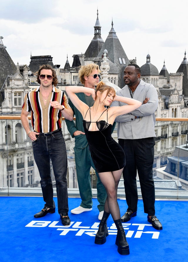 Aaron Taylor-Johnson, Brad Pitt, Joey King and Brian Tyree Henry