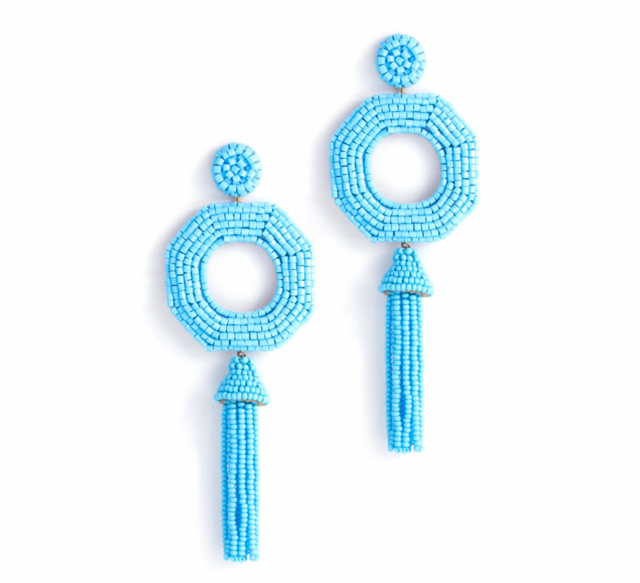 Deepa Gurnani Isha Tassel Drop Earrings