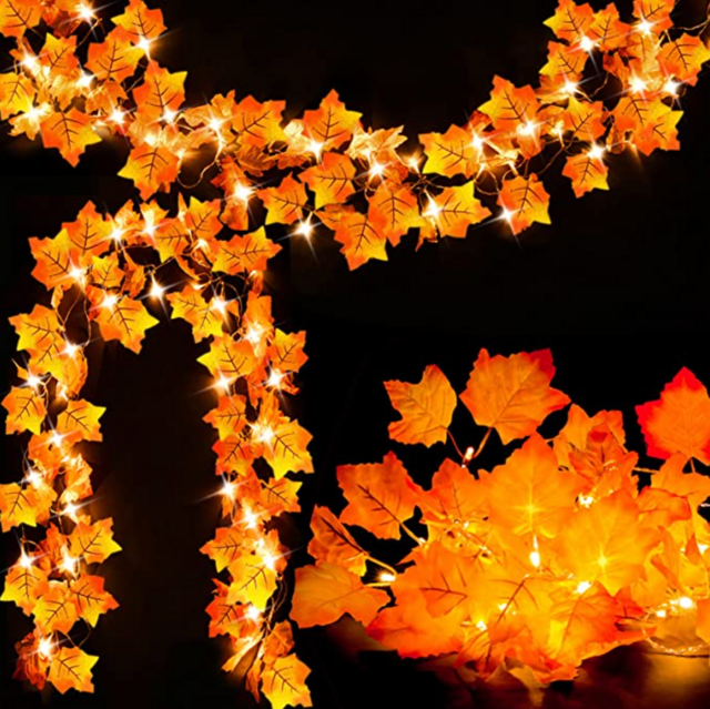 Luditek Lighted Fall Garland (2-Pack)